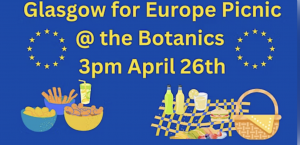 Picnic Glasgow for Europe at Botanic Gardens