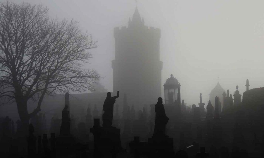Gothic Graveyard below Stirling Castle