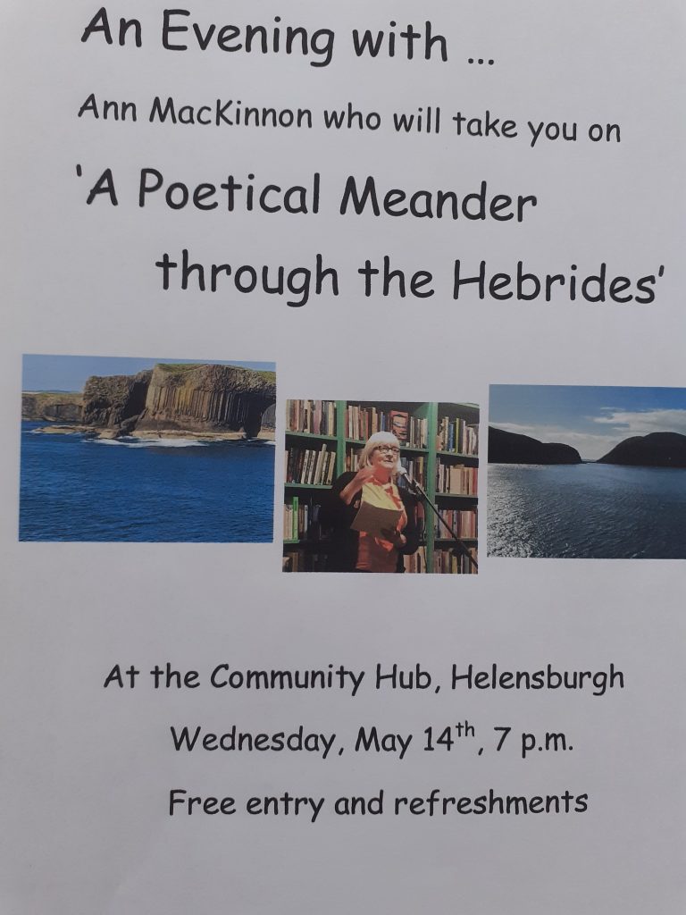 poetical meander through the hebrides with ann mackinnon