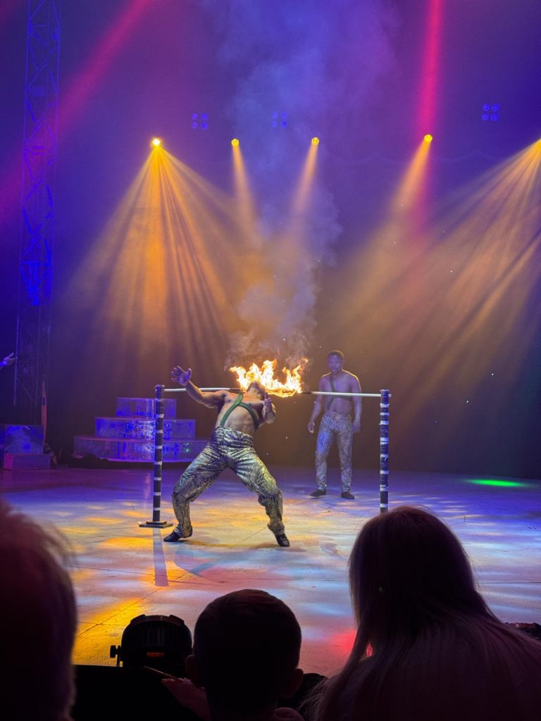 Fire eater circus vegas