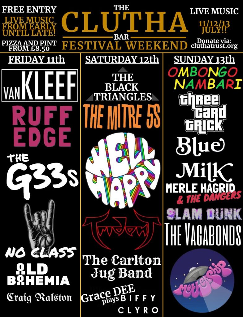 clutha bar festival weekend