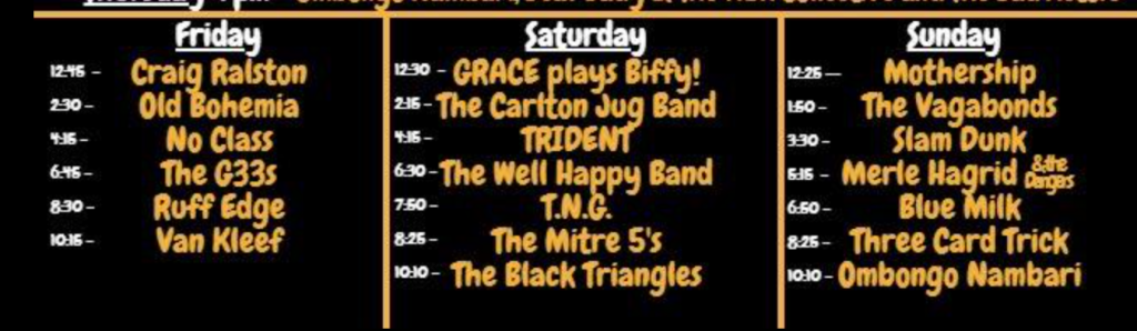 running times clutha festival