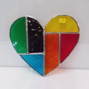 stained glass heart