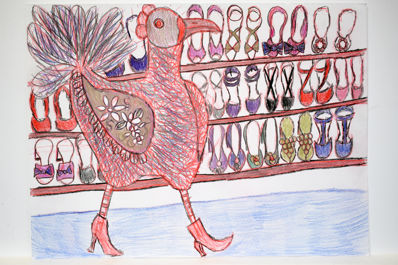 high heeled hen