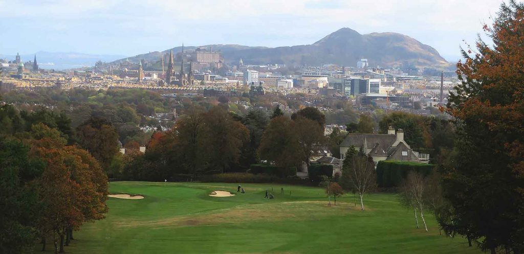 Arthur's Seat From Corstorphine Hill. Edinburgh