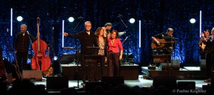 Glasgow Scotland. 16 January 2026. Billy Bragg, Karen, Matheson, Karen Casey, English, Scots, Irish folk singers, performed at a Tribute night True and Bold, at Glasgow concert hall, at Celtic Connections 2026. He is an icon of Celtic folk muisc of 20th century. Photo Pauline Keightley.