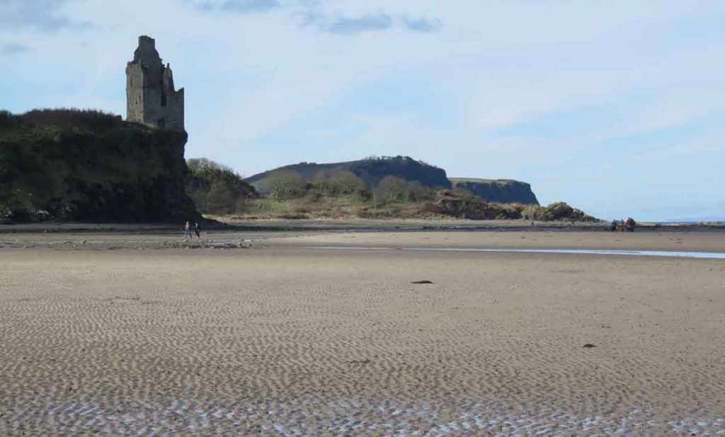 Wide beaches Heads of Ayr Walk