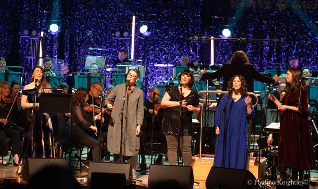 Glasgow Scotland. 16 January 2026. Emily Smith, Karine Polwart, Fiona Hunter, Janice Burns,