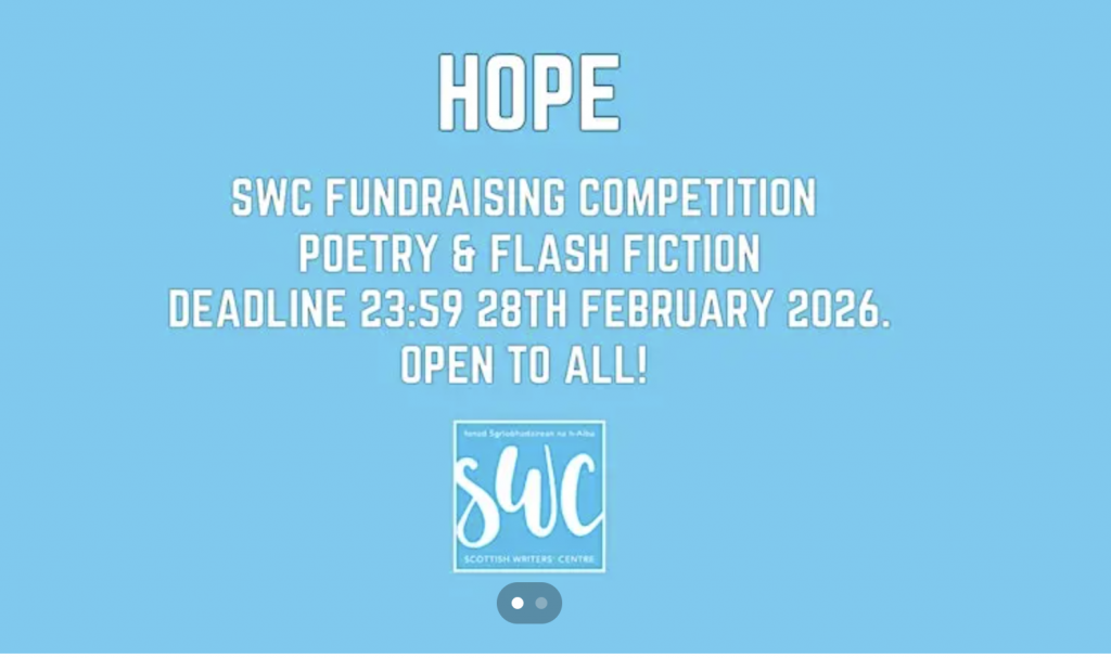 Hope fundraiser poetry flash fiction comp SWC