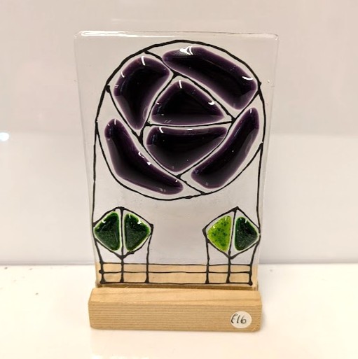 stained glass rose