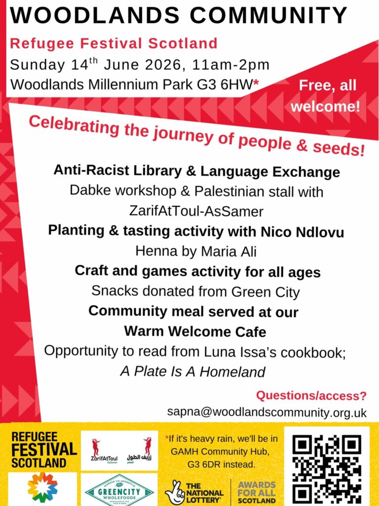 refugee festival scotland woodlands community