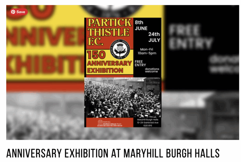 partick thistle exhibition maryhill burgh halls