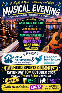 lineup hillhead music night fundraiser